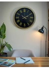 ® 40 Cm Metal Vintage Roma Rakamlı Duvar Saati