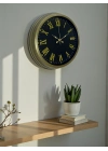® 40 Cm Metal Vintage Roma Rakamlı Duvar Saati