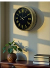 ® 40 Cm Metal Vintage Roma Rakamlı Duvar Saati