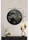 ® 40 cm Siyah Metal Modern Duvar Saati