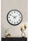 ® 40 cm Siyah Metal Standart Duvar Saati