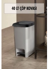 40 Litre Basmalı Çöp Kovası