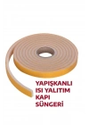 5 Adet 3 Metre Yapışkanlı Kapı Bandı Isı Yalıtım Süngeri