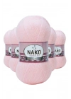 5 Adet Angora Lüks El Örgü İpi Pembe 11502