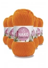 5 Adet Cotton Lüks Yelek Tunik Kazak Bluz Hırka İpi Yünü Turuncu 97552