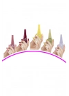 5 Adet Keratinli Besleyici Oje 14 ml SET3 mudanis