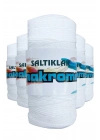 5 Adet Polyester Makrome İpi 10 Kar Beyaz 100 gr