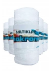 5 Adet Polyester Makrome İpi 10 Kar Beyaz 100 gr