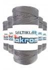 5 Adet Polyester Makrome İpi 423 Gri 100 gr