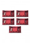 5 Paket Red Rose Islak Havlu Mendil 90 Adet Kapaklı Gül Kokulu