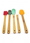 5 parça Silikon Kaşık ve Servis Takımı 20 cm