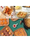 ® 50 Adet Air Fryer Pişirme Kağıdı Tek Kullanımlık Hava Fritöz Yağ Geçirmez Yapışmaz Kare Tabak Model