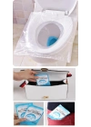 50 Adet Biyobozulur Klozet Kapağı Poşeti Seyahat Tipi Taşınabilir Klozet Kılıfı