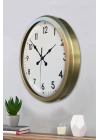 ® 52 cm Eskitme Metal Dekoratif Duvar Saati