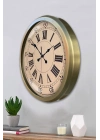 ® 52 cm Eskitme Metal Roma Rakamlı Duvar Saati