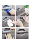 5li Set Araba Kapı Kolu Koruyucu Çizilme Önleyici Şeffaf Sticker Film Koruma Seti