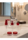 5’li Seyahat Boy Kozmetik Şişe Seti 30 ml Çantalı Organizer