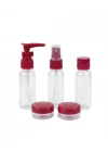 5’li Seyahat Boy Kozmetik Şişe Seti 30 ml Çantalı Organizer