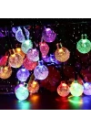 5m 28 Led Kristal Top RGB Işık Şeffaf Kablo Fişli Eklemeli