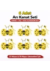 6'lı Arı Kostüm Seti – Kanat Taç Asa
