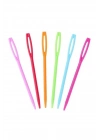 6 Adet Plastik Yün Iğnesi 9cm