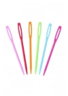 6 Adet Plastik Yün Iğnesi 9cm