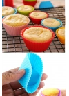 6 Adet Yıkanabilir Mini Tırtıklı Muffin Kalıbı- Ribanalı Kek-cupcake- Renkli Hamur Işi Kabı