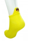 6 Çift Emoji Desen Nakış Baskılı Kadın Pamuklu Bilek Çorap