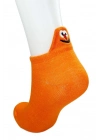 6 Çift Emoji Desen Nakış Baskılı Kadın Pamuklu Bilek Çorap