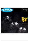 6lı Cam Tabak Güneş Yıldız Gül 3 Model Royaleks-G-405