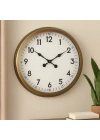 ® 60 cm Eskitme Metal Dekoratif Duvar Saati