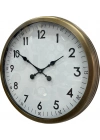 ® 60 cm Eskitme Metal Dekoratif Duvar Saati