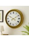 ® 60 cm Gold Metal Roma Rakamlı Duvar Saati