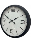 ® 60 cm Siyah Metal Dizayn Duvar Saati