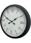 ® 60 cm Siyah Metal Roma Rakamlı Duvar Saati