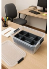 6,25 L Şeffaf Saklama Kutusu & Organizer Düzenleme Kutusu