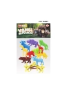 ® 669 Toy Play 12 Parça Renkli Mini Vahşi Hayvanlar Figür Seti 4-6 cm