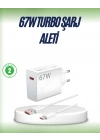 67 Watt Çift Turbo Şarj Adaptörü  Reno 4 5 6 Uyumlu