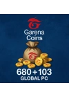 680 + 103 Coins Garena Global PC
