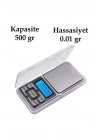 Bfs Dijital Hassas Elektronik Cep Terazi Tartı 500 Gr 001 Gr Hassasiyet