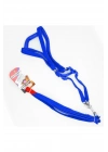 Euro Dog Köpek Uzatma Tasması ve Göğüs Tasması Takımı Mavi 15 Mm 120 Cm