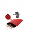 Petpretty Elekli Kedi Tuvaleti Paspası 50x60 Cm Kırmızı