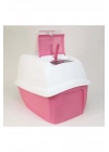 İmac Maddy Junior Üstü Açılır Kapalı Kedi Tuvaleti Pembe 57X43X41 Cm