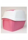 İmac Maddy Junior Üstü Açılır Kapalı Kedi Tuvaleti Pembe 57X43X41 Cm