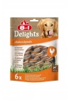 8In1 Delights Smart Spirals Tavuklu Burgu Köpek Ödülü 6 Adet