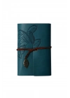Yaprak Desenli Deri Defter - Lisinya
