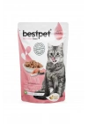 Bestpet Sterilised Jelly Pouch Somonlu Kedi Maması 85 Gr