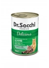 Dr.Sacchi Kuzu Etli Yetişkin Konserve Kedi Maması 400 Gr