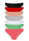 7 adet Süper Eko Set Likralı Kadın Slip Külot Set 3