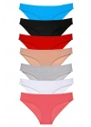 7 adet Süper Eko Set Likralı Kadın Slip Külot Set 3